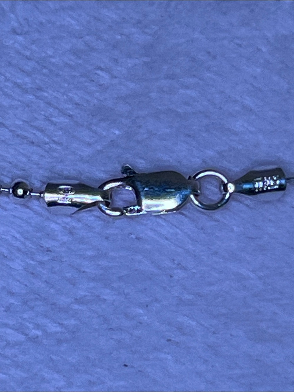 Milor 925 Stamped Bead Chain Stone Pendant Necklace - Picture 5 of 6